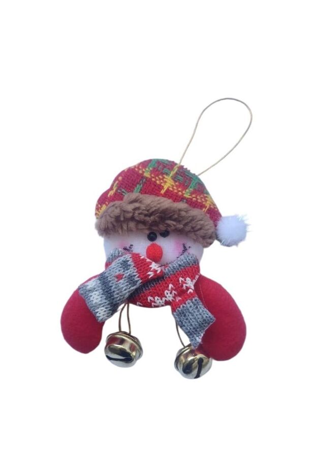 Christmas Party Snowman with Bell Pine Tree Ornament 1 Piece