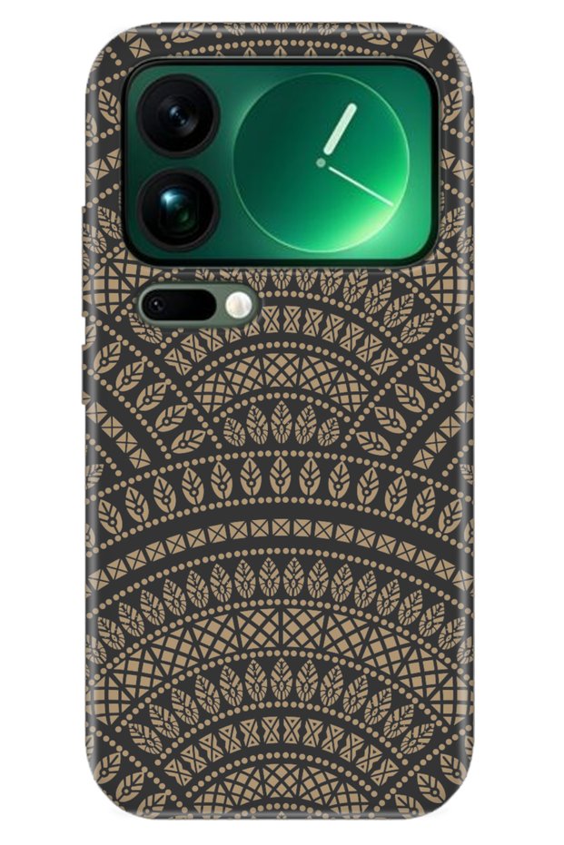 Xiaomi Mi 17 Pro Max Case Silkscreen Printed Silicone Cover Matte Mandala