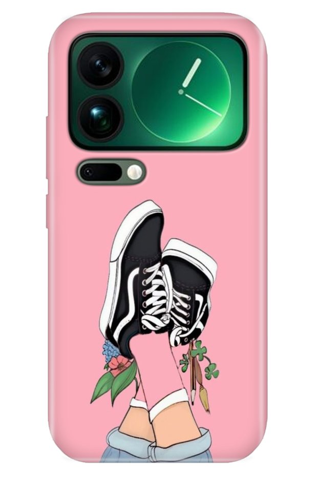 Xiaomi Mi 17 Pro Max Case Color Silicone Printed Tpu Pink College