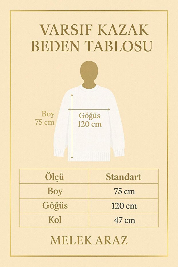 Basic Oversize Triko Kazak – Camel - 4