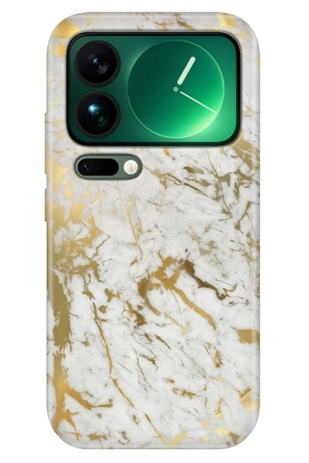 Xiaomi Mi 17 Pro Max Case Color Silicone Printed Tpu Golden Marble