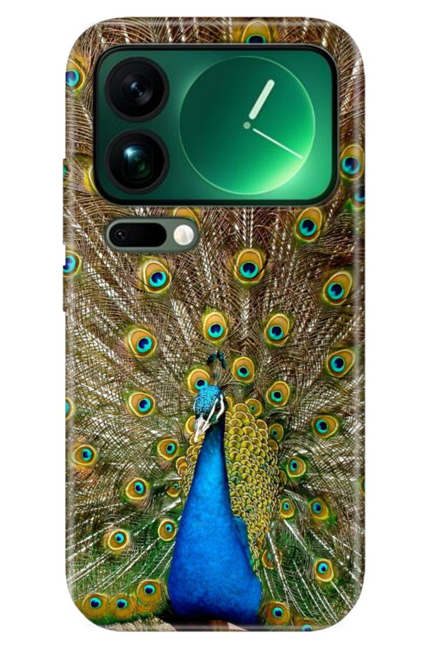 Xiaomi Mi 17 Pro Max Case Patterned Silicone Printed Cover Peacock