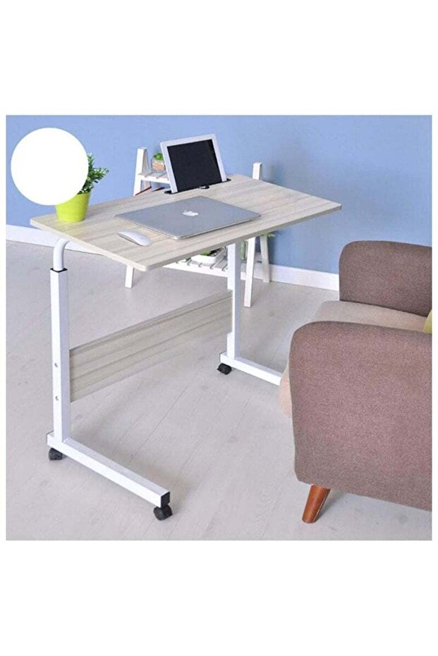 Adjustable Portable Laptop Desk - Bedside Computer Table for Home & Office Use