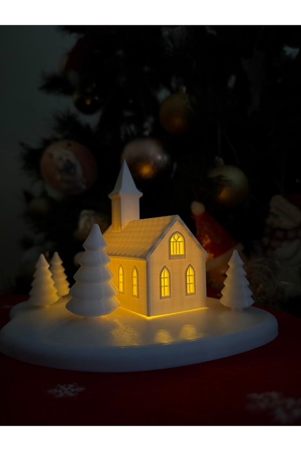 Special Sparkle for New Year's Eve! Transform Your Home into a Fairytale Corner with Our Miniature Winter House. 3D Printing