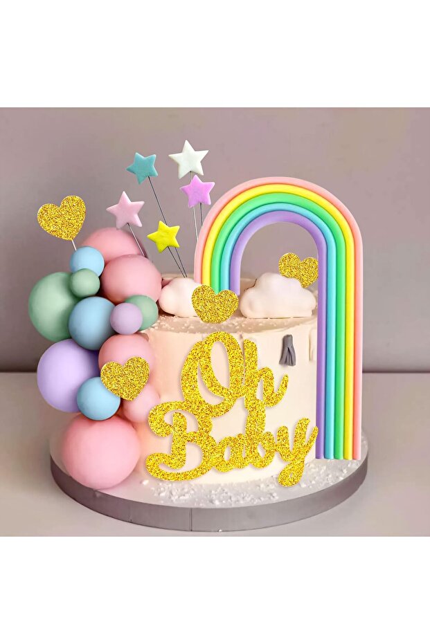 Topper tort curcubeu - 6