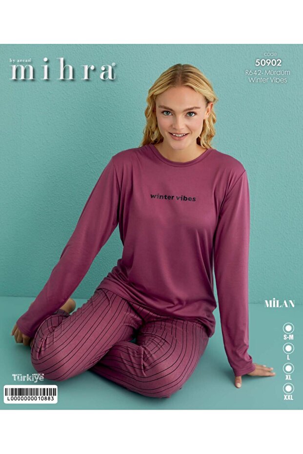 Σετ πιτζάμες Milan Basic Uzunkol PJT9701 - 1