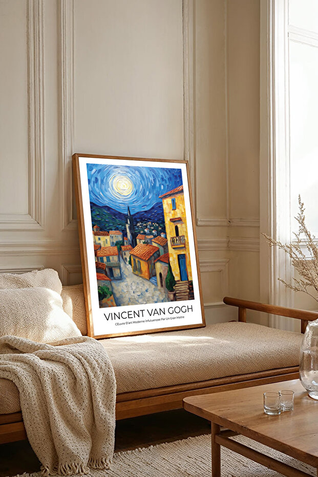 One Piece Wooden Framed Van Gogh Paintings Tk2588