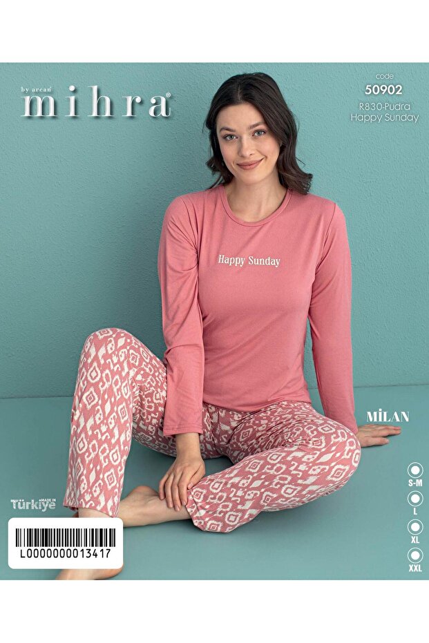 Σετ πιτζάμες Milán Basic Uzunkol PJT4101 - 1