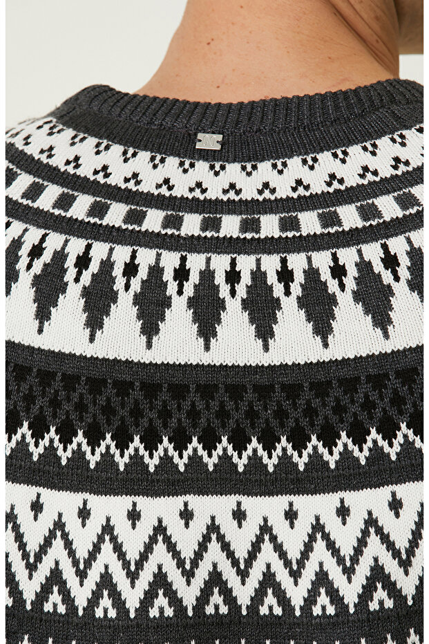 Antrasit Desenli Kazak - 7