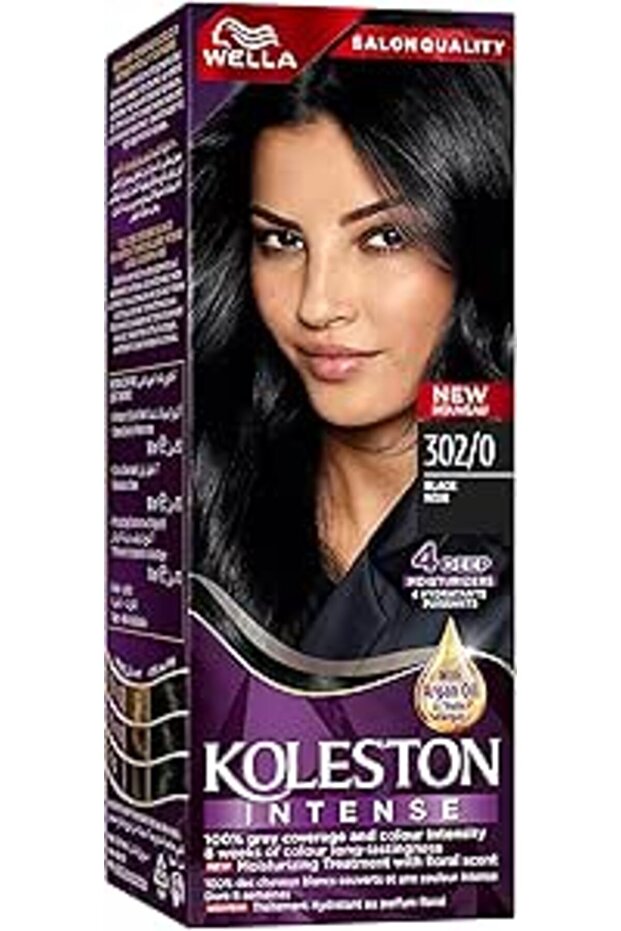 Koleston Intense Cream Permanent Hair Dye (Black Noir Shade 302/0)