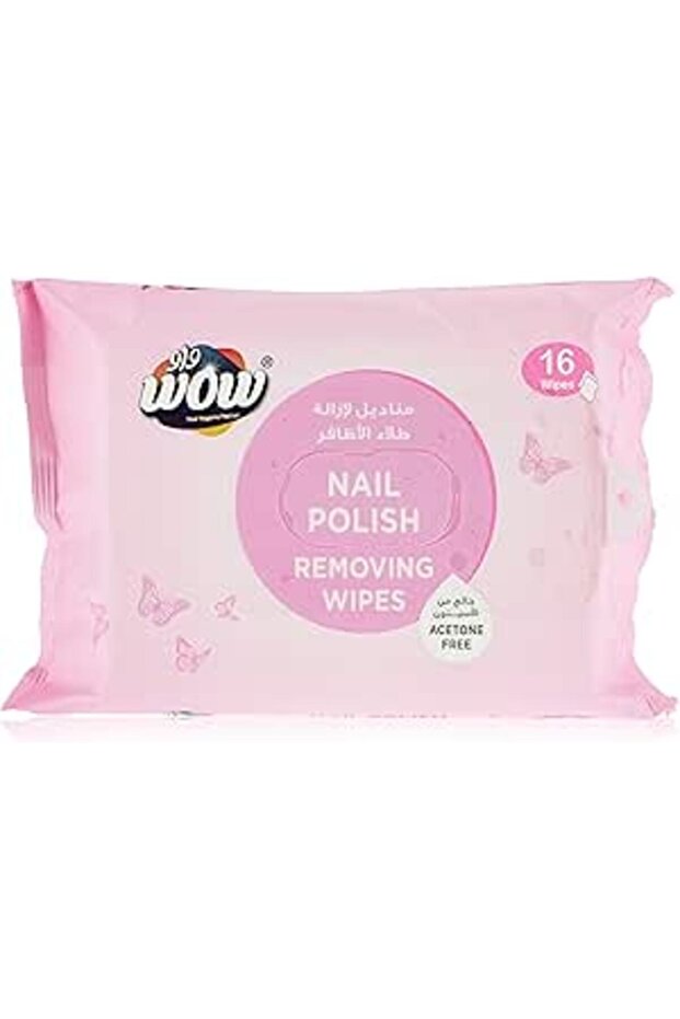 Nail Polish Remover Wipes Acetone Free 16S