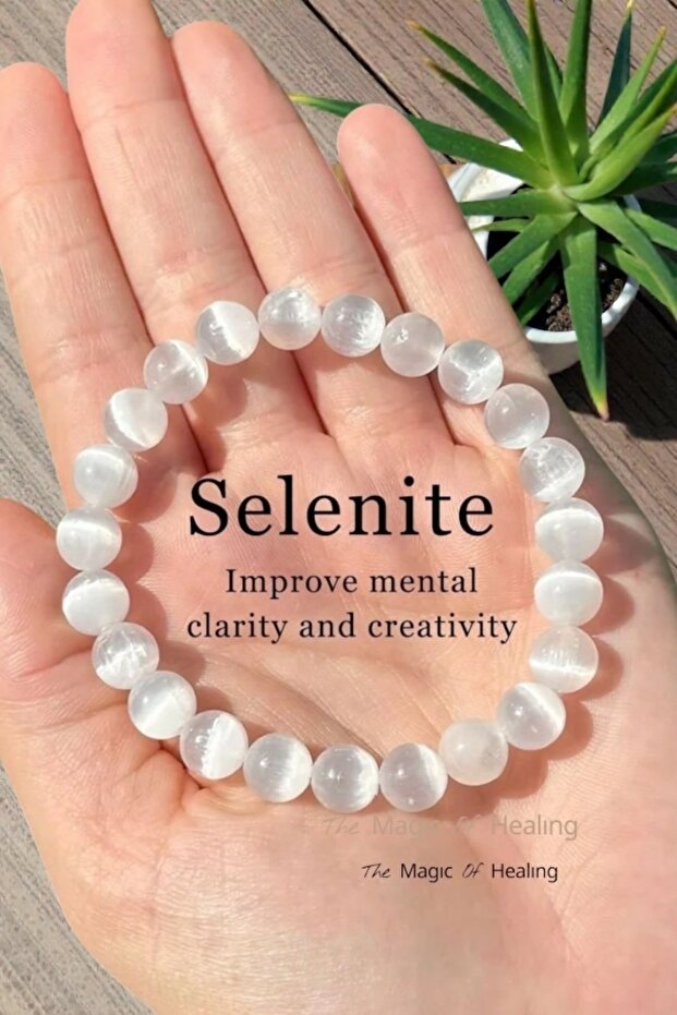 Selenite Natural Stone Bracelet