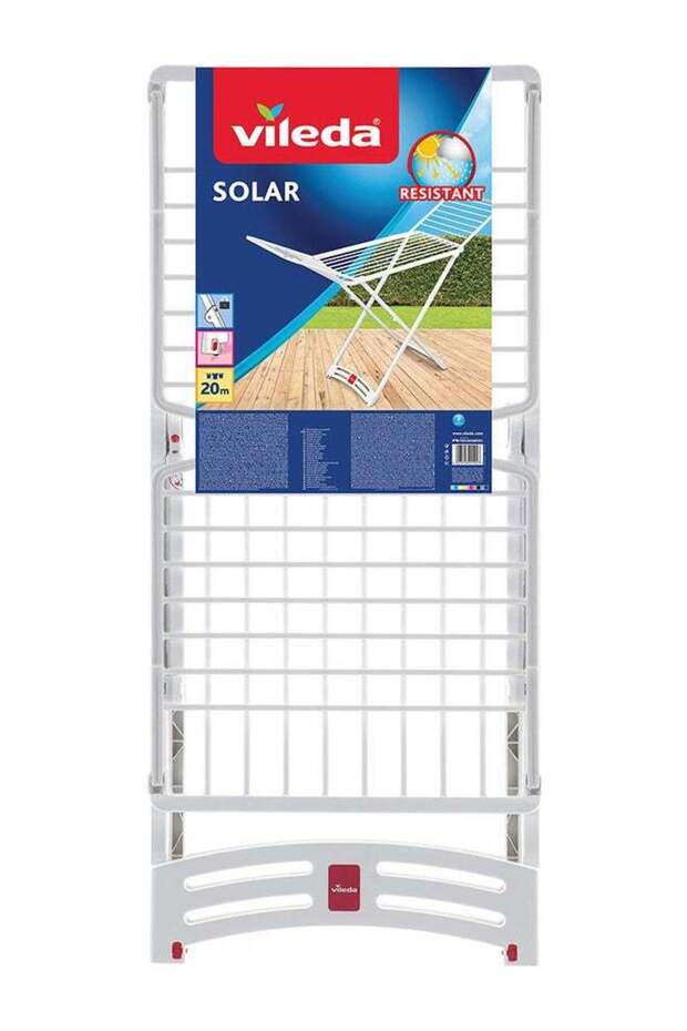 Solar Resin X-Leg Indoor & Outdoor Cloth Dryer 20m - White (182 x 110 cm)