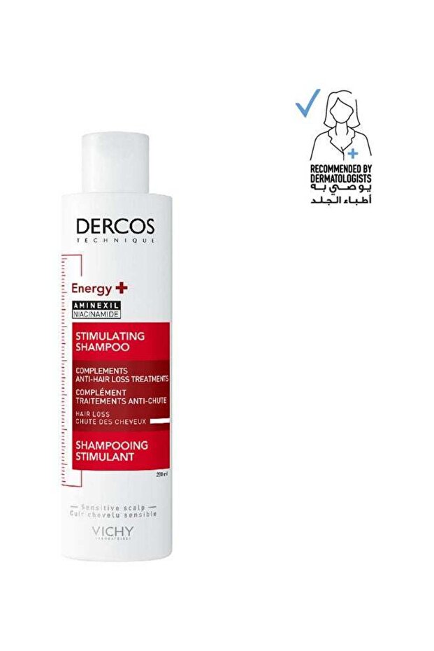 Dercos Energy + Stimulating and Anti Hair Loss Shampoo with Aminexil 200ml