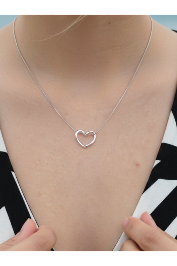 Minimal Heart Steel Women's Necklace