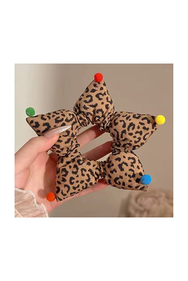 Women's Young Leopard Print Bun Hair Clip