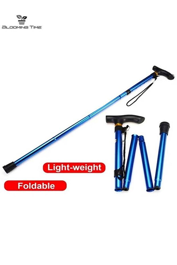 Portable Foldable Hiking Crutches - Dark Blue