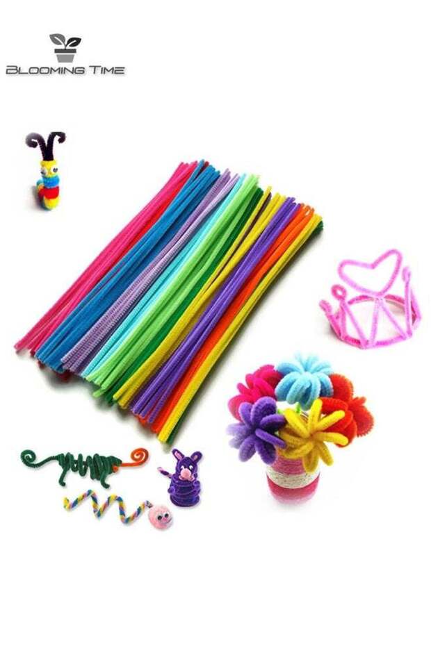 1 Set Of 100 DIY Handmade Educational Twisting Sticks - Can Be Twisted Into Any Shape