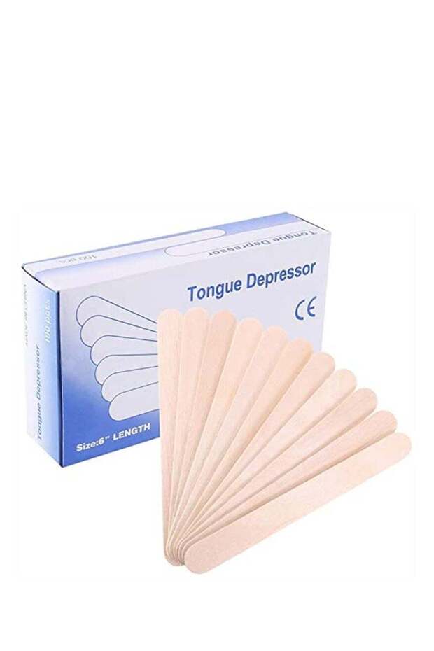 100-Piece Tongue Depressor Wax Sticks