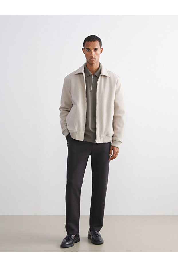 Standard Mold Shirt Collar Men's Coat