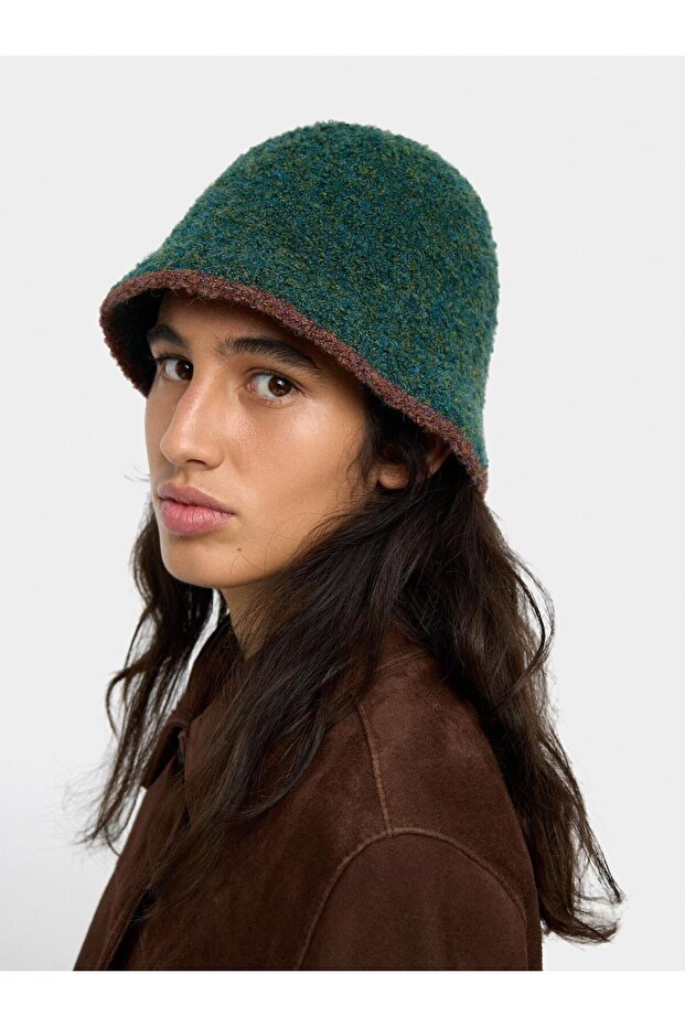 Örgü Kova Şapka - 1