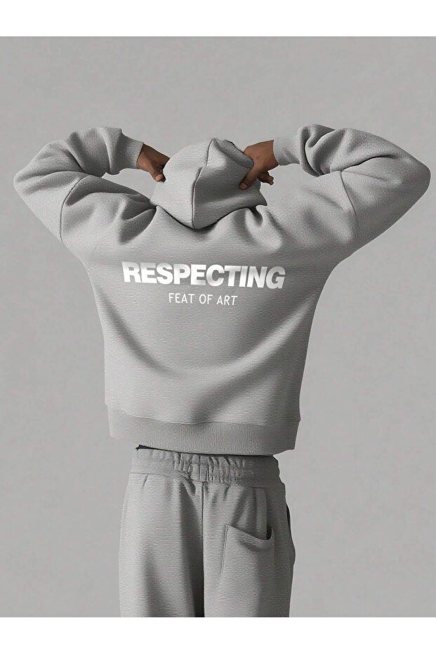 Respecting Printed O Oversized Men's Sweatshirt
