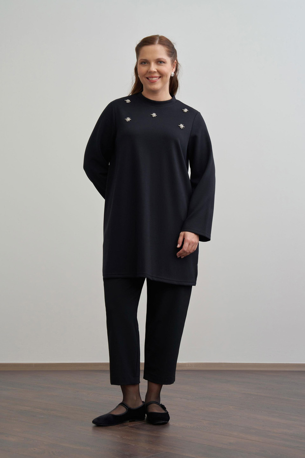 İnci İşlemeli Tunik - 2