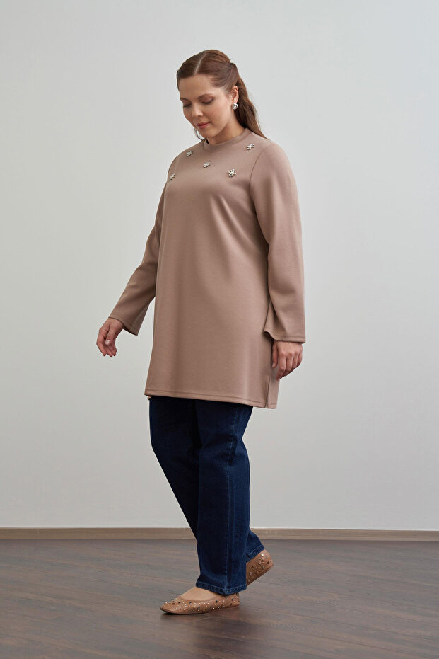 İnci İşlemeli Tunik - 2