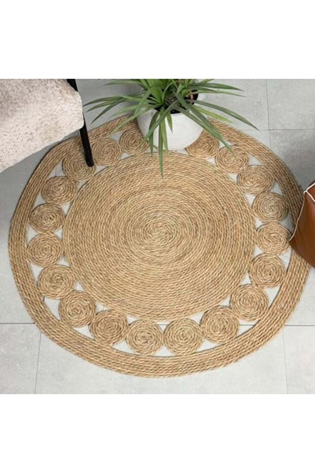 مفرش بوهيمي مدور MIRAMIRA Round Bohemian Rug