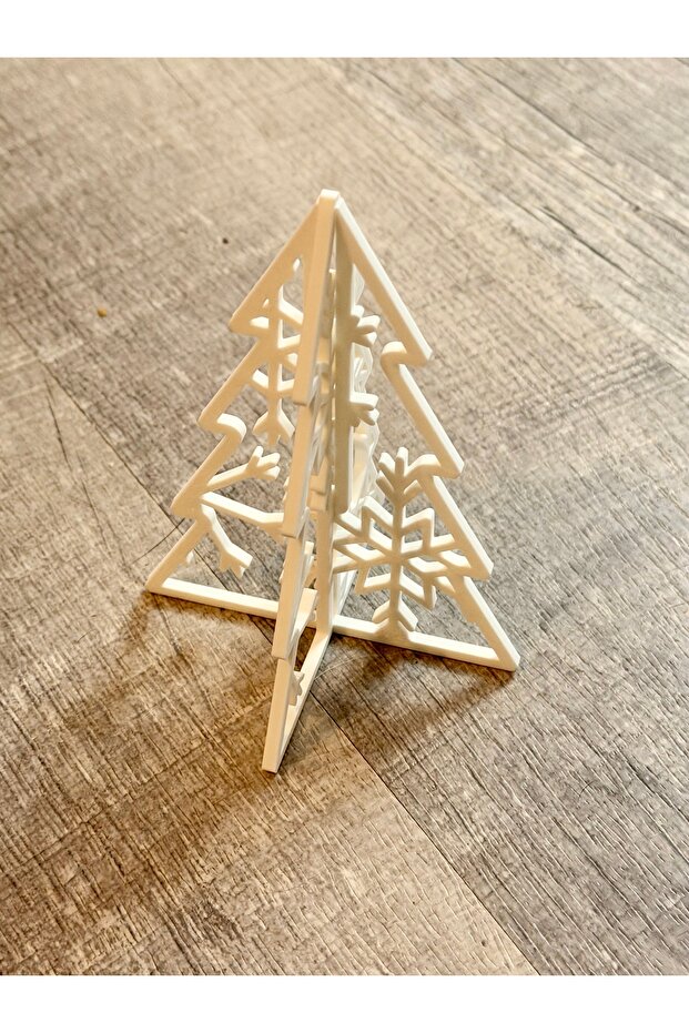 Interlocking Snowflake Christmas Tree 25cm - 2