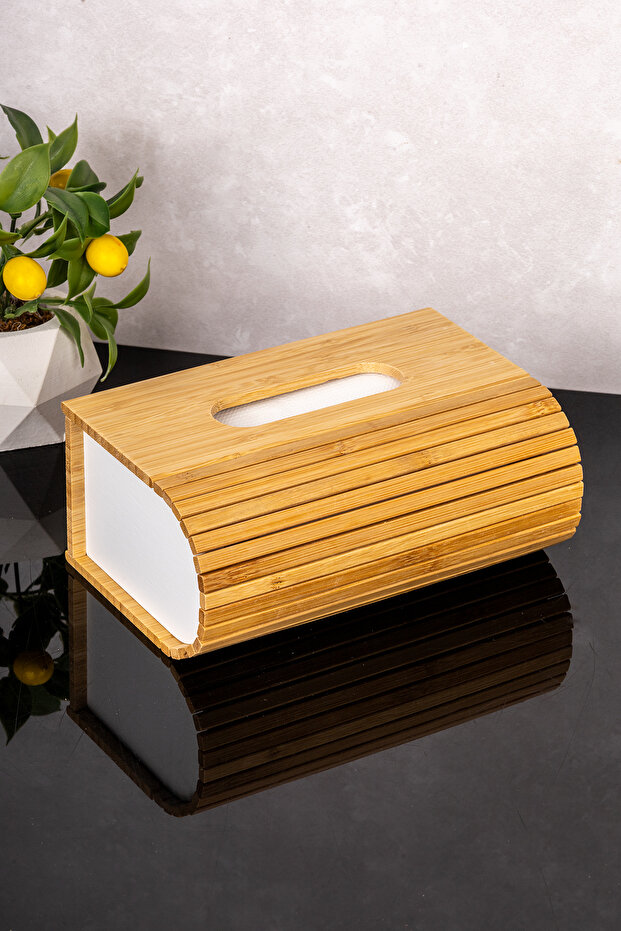 Bambu Modern Peçetelik Şık Tasarımlı Peçetelik - 3