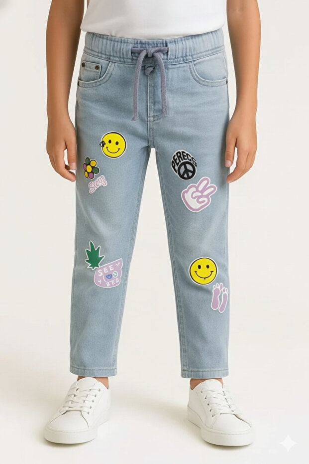 Kid's StickerFlex Denim Pants