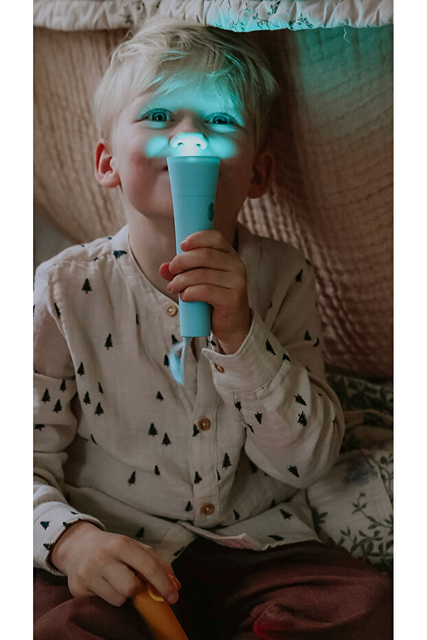 LED flashlight with adjustable light - Blue, - 2