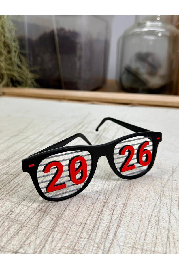 Retro Style New Year Party Glasses 2026