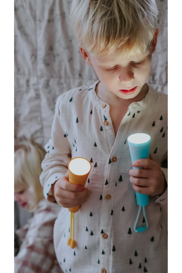 LED flashlight with adjustable light - Blue, - 7