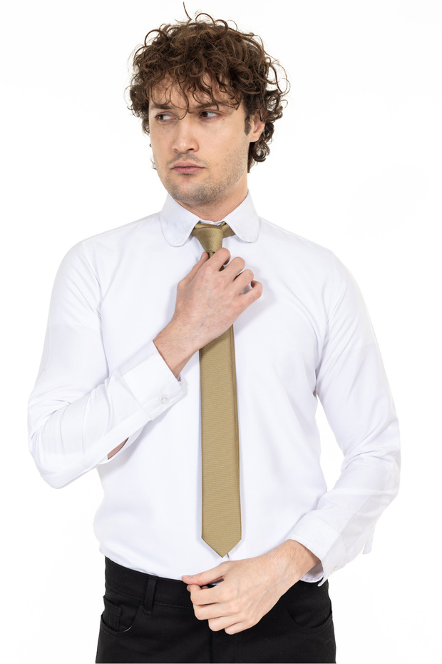 Thin Dobby Men's Tie Waiter Tie Workwear