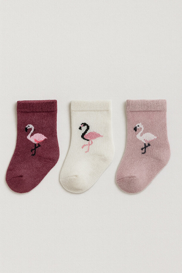Baby Socks 3-Piece Cute Patterned