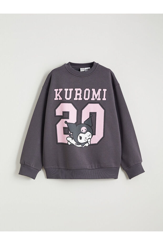 Sparkling Choices from Shining Store Kuromi Printed Thick Sweatshirt for Girls