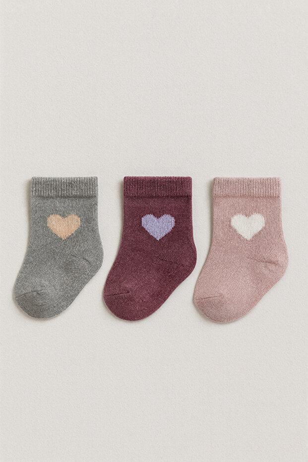 Baby Socks 3-Piece Cute Patterned