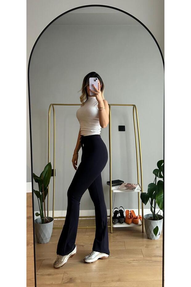 Kadın İspanyol Paça Eşofman - 2