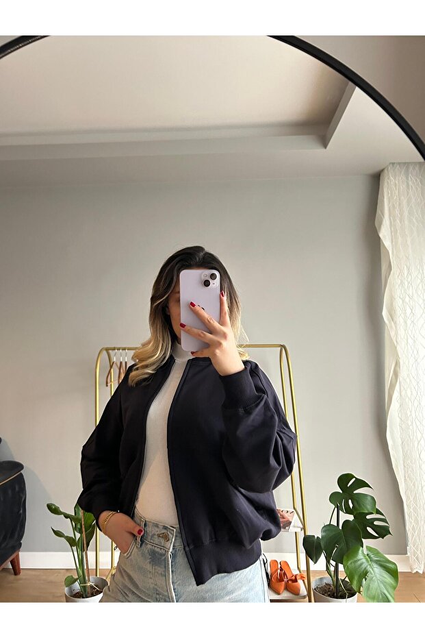 Kadın Fermuarlı Ceket - 2