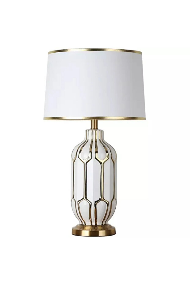 مصباح طاولة سيراميك عتيق - 3