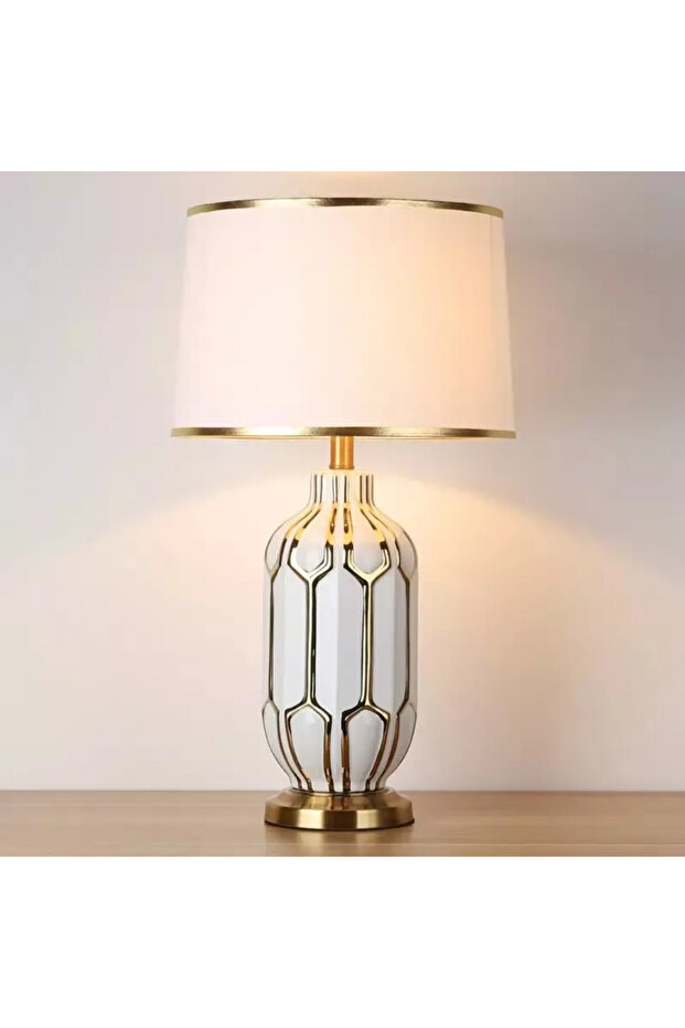 مصباح طاولة سيراميك عتيق - 2