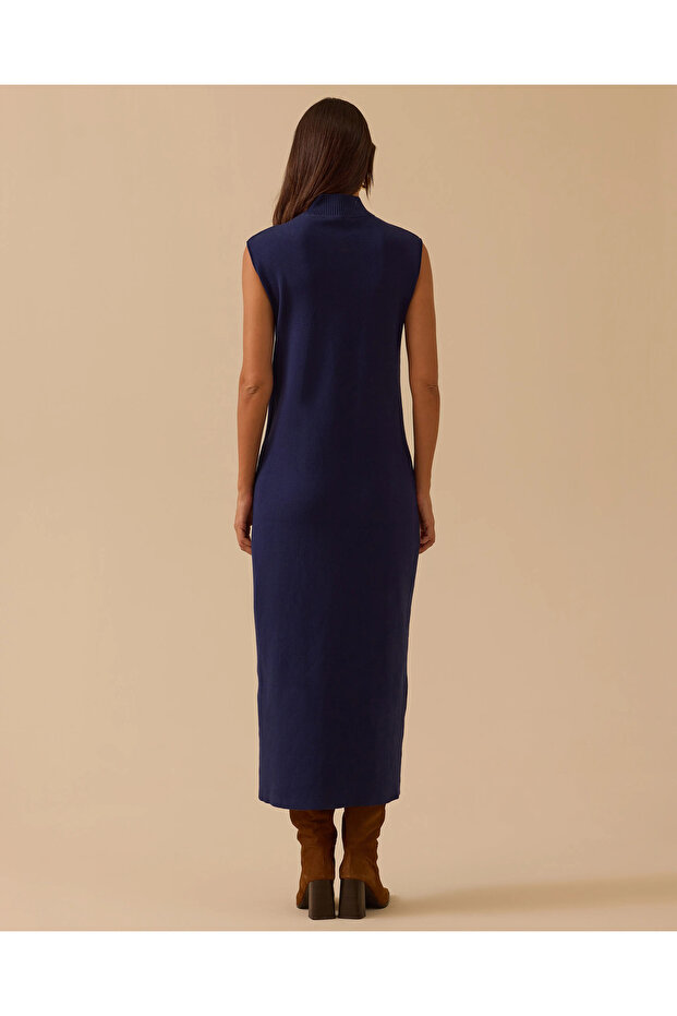 Kolsuz Triko Elbise - 5