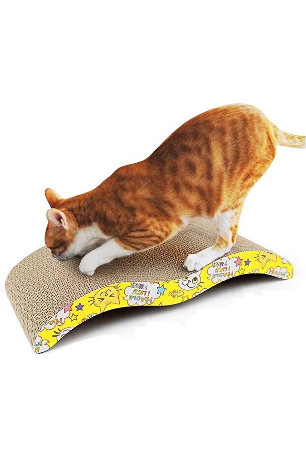 Cat Scratcher Cardboard Wave Design (1 Pack C)-B0CKXTXGND-