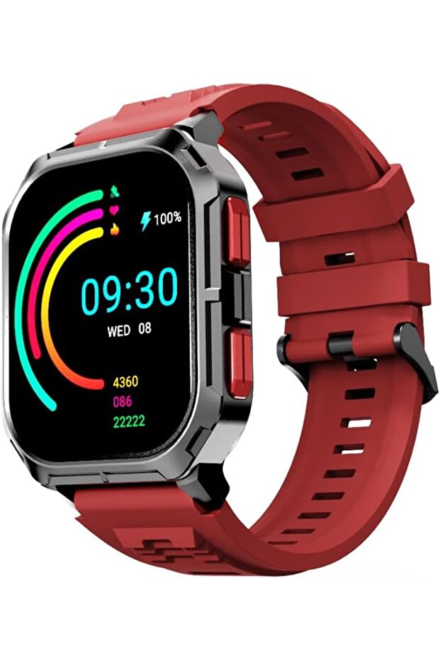 ساعة FutureFit Ultra3 الذكية باللون الأحمر