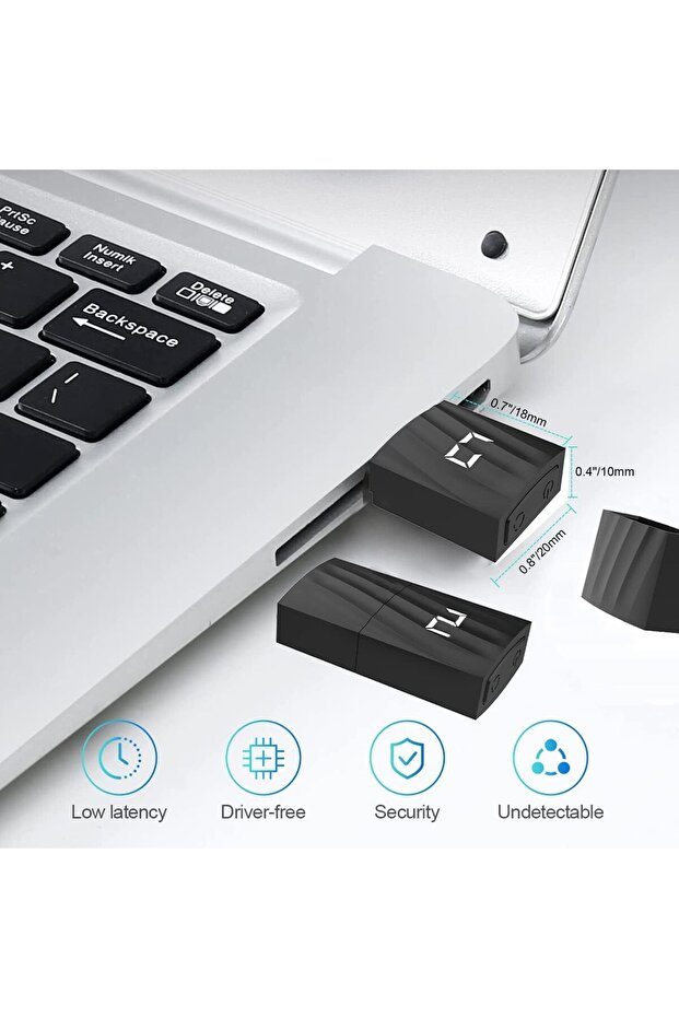 USB Mouse Mover / Mouse Jiggler (Undetectable, Switch Button, 3 Modes, Plug & Play) - 1