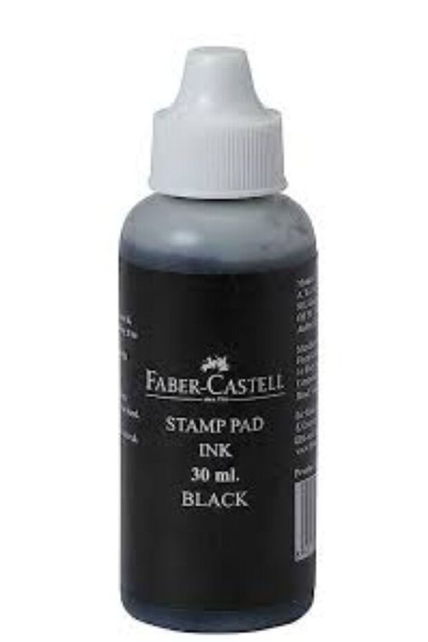 Stamp pad ink - 30ml bottle - black - - 1