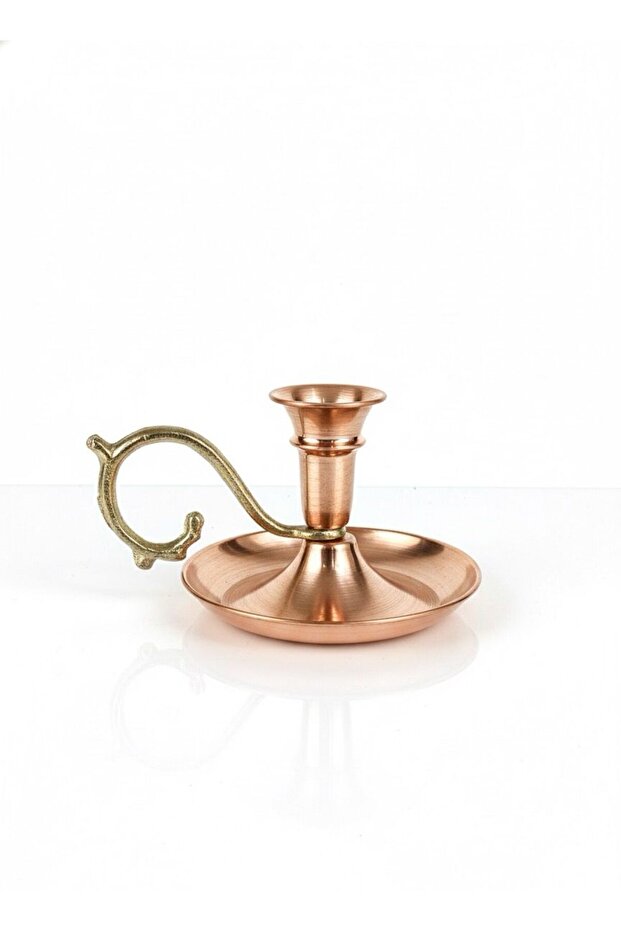 Bakır Kulplu Şamdan - 2