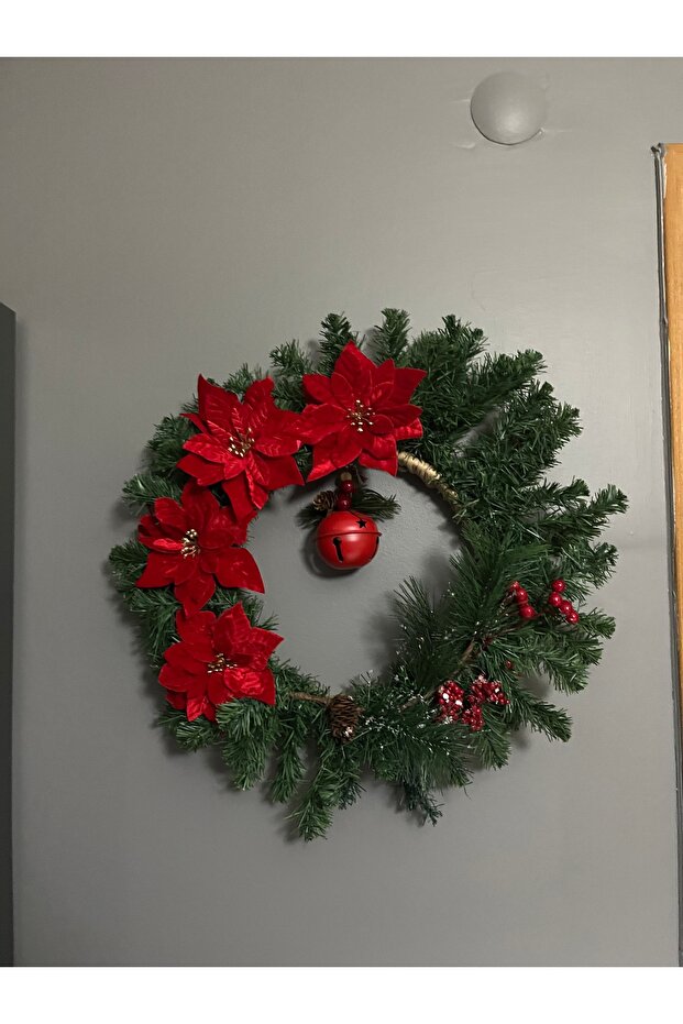 Yılbaşı yeniyıl kapı süsü kapı çelengi - 4